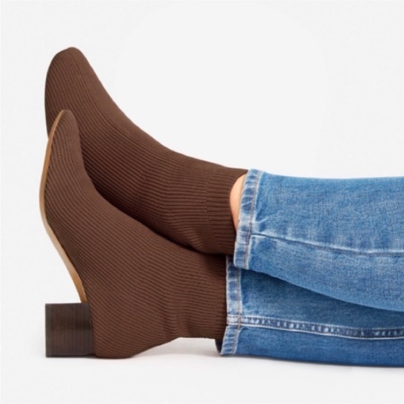 Everlane Shoes - Everlane The Glove Boot Reknit Tobacco Brown Size 9 - NEW!